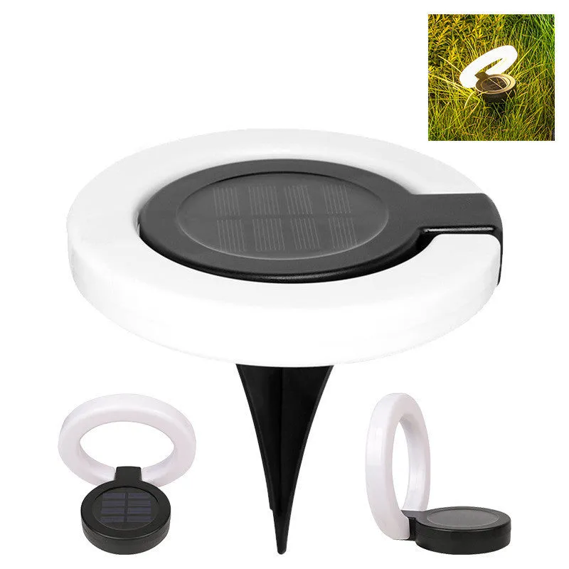 Solar underground light with waterproof folding aperture outdoor garden ground lighting