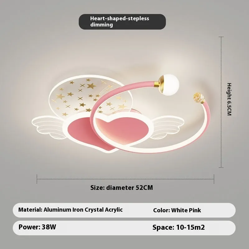 Creative moon XINGX cloud children's room ceiling lamp with tri-colour dimming in blue finish