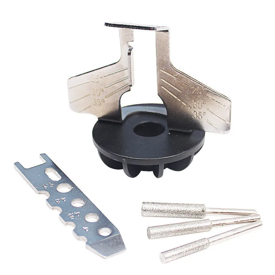 Electric chain grinder saw blade grinding accessories set with 70mm x 50mm grinding wheel