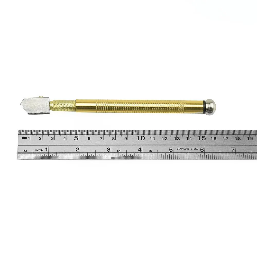 Handheld metal glass cutter with carbide wheel for cutting 5-12mm thick glass.