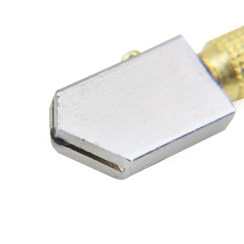Handheld metal glass cutter with carbide wheel for cutting 5-12mm thick glass.