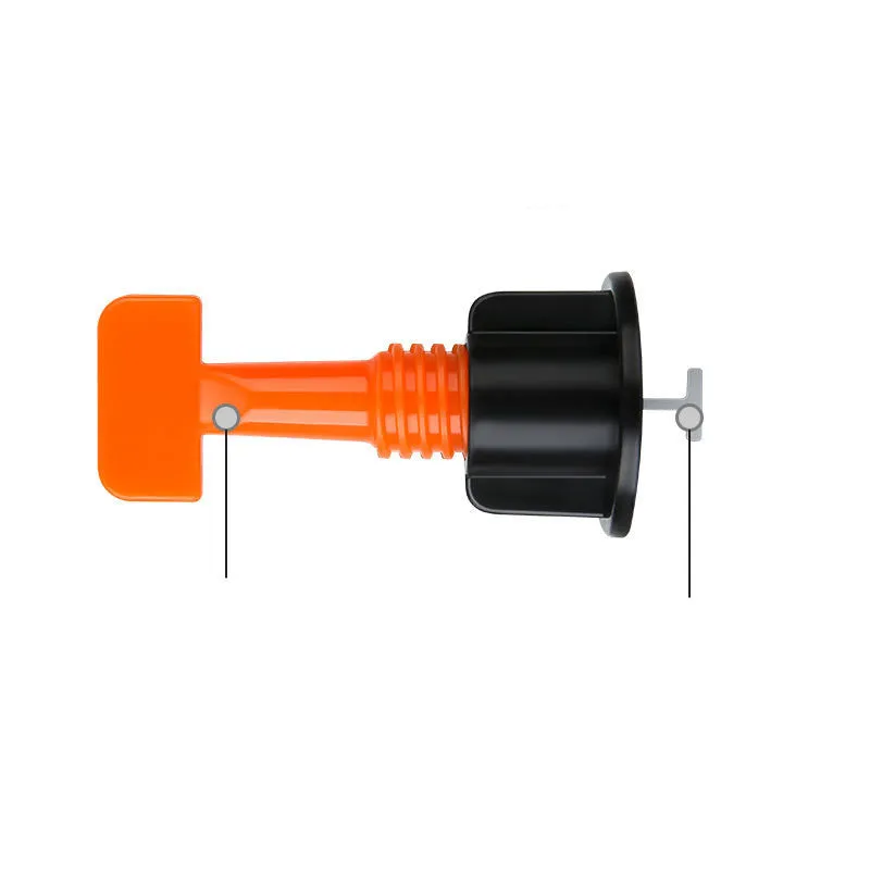 Tile positioning regulator with spacer needles and wrench for ceramic wall tile installation