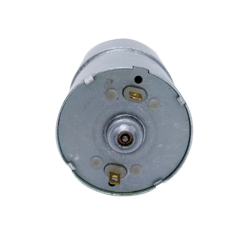 GA37RG series metal DC gear motor with 37mm diameter gearbox and 6mm output shaft.