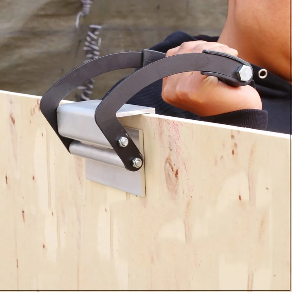 Black wood handling wrench with rubber grip showing forged construction and opening mechanism