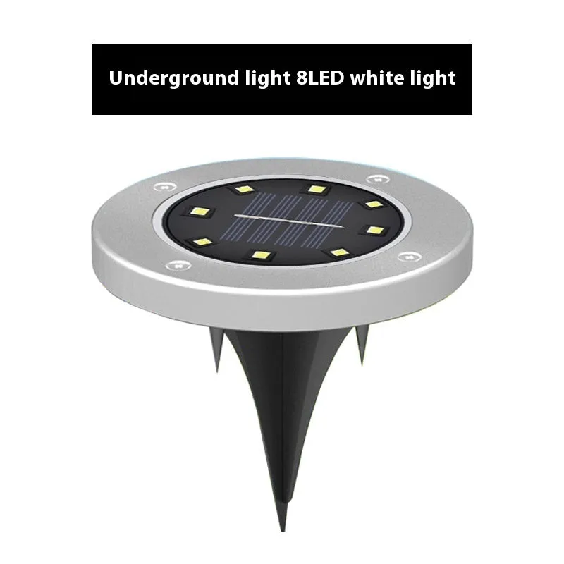 Stainless steel solar underground garden lamp for pathway lighting