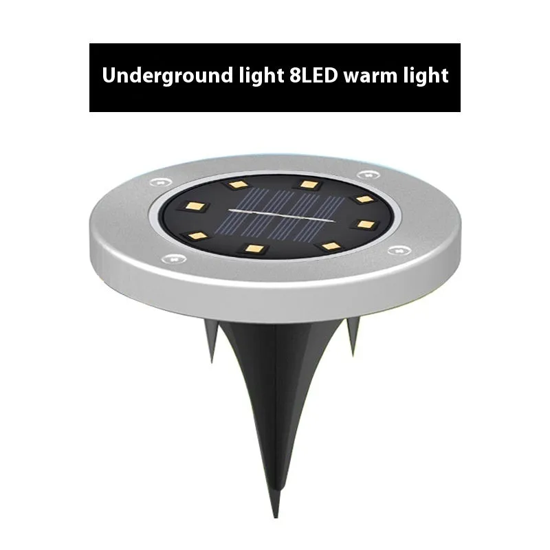 Stainless steel solar underground garden lamp for pathway lighting