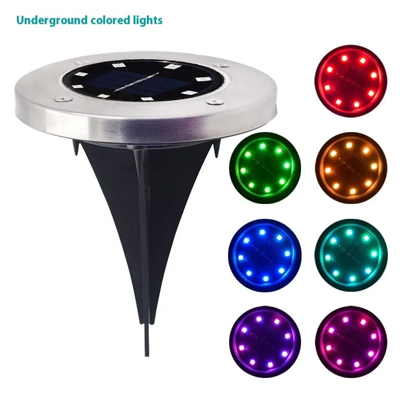Stainless steel solar underground garden lamp for pathway lighting