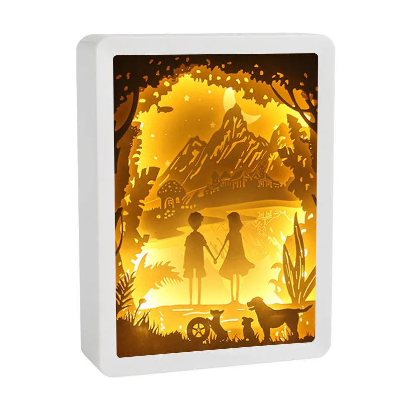 Decorative night lamp with plastic holder, compact size, modern style, available in multiple colour options