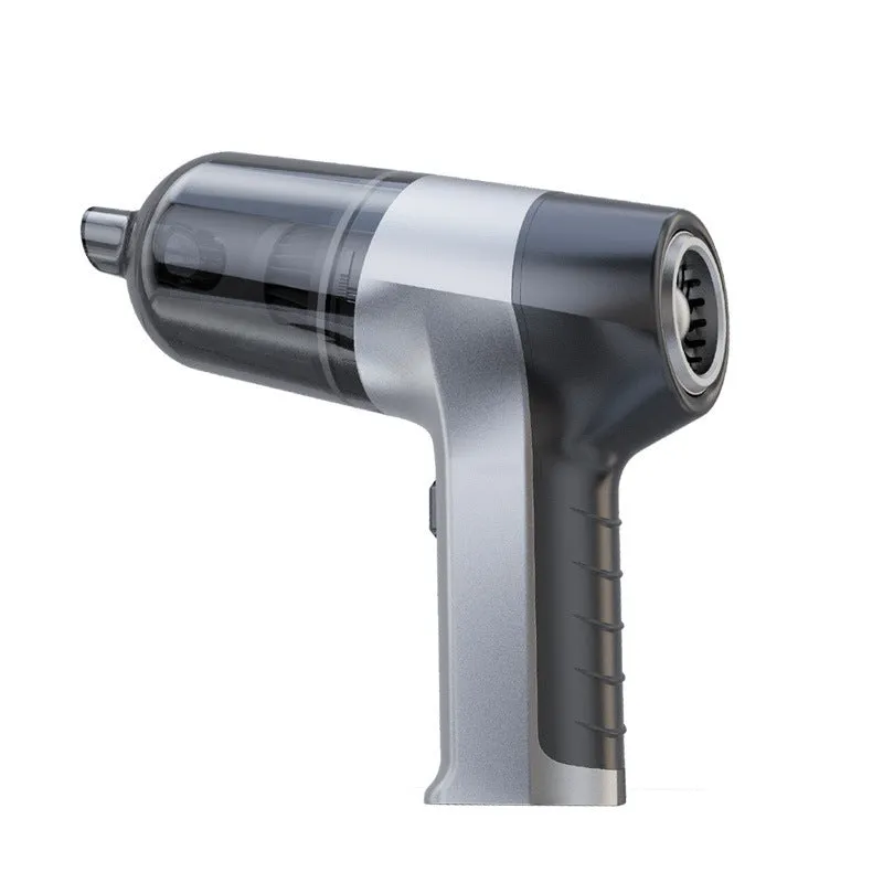 Wireless handheld car vacuum cleaner with attachments including brushes and nozzles for interior cleaning