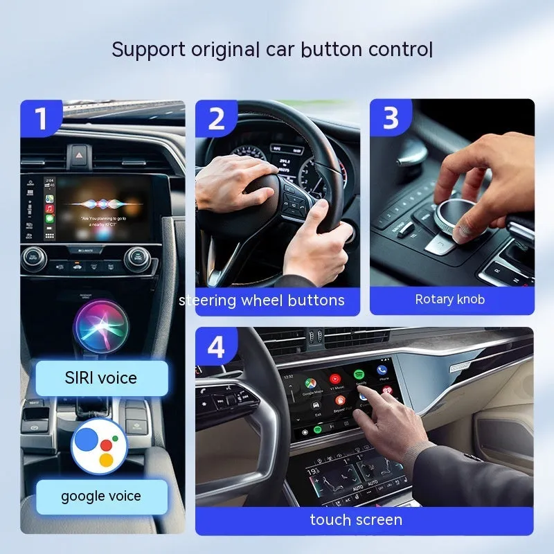 Car wired to wireless 2Air interconnection box with dimensions 76x43x12.3mm