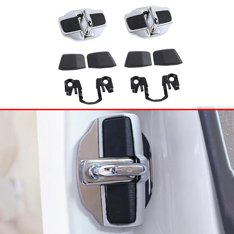 Toyota Prius 2023 TRD door lock cover in silver with 3M adhesive backing for paint protection