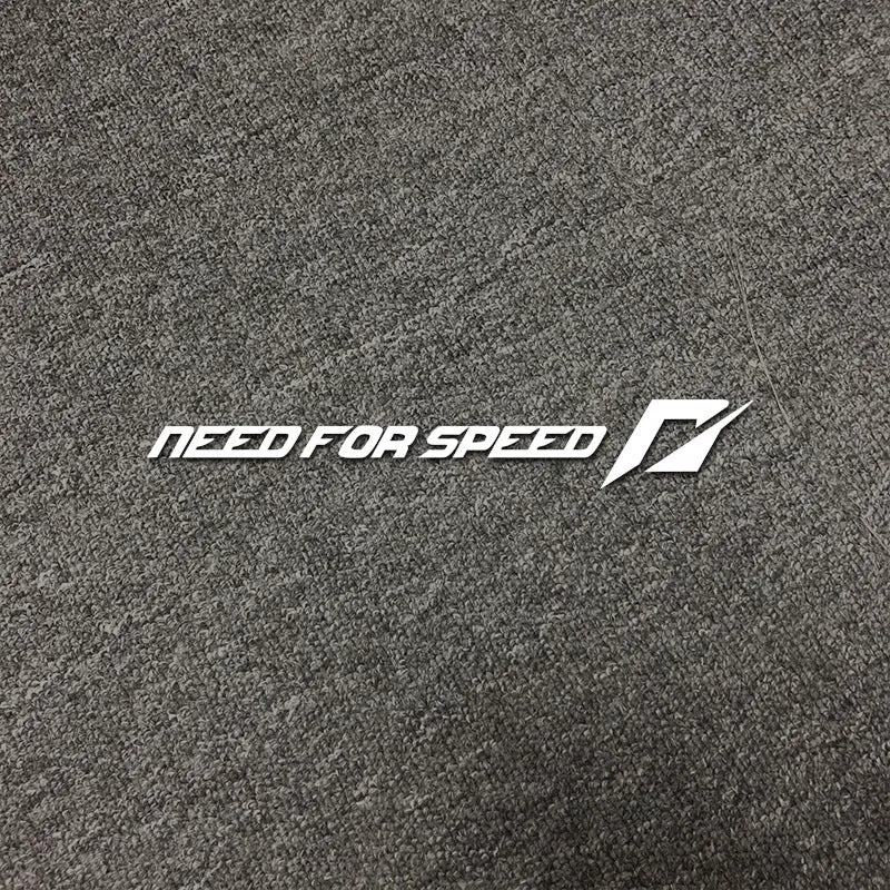 Need For Speed branded car window vinyl sticker in choice of colours and lengths.
