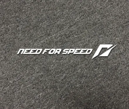 Need For Speed branded car window vinyl sticker in choice of colours and lengths.