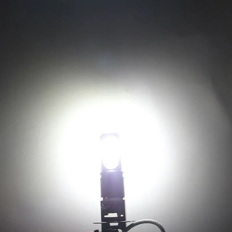 Aluminium alloy car fog light bulb for H1 H3 fittings with white light output