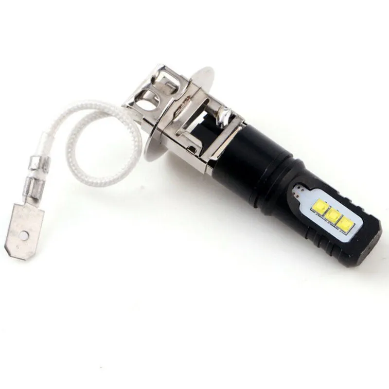 Aluminium alloy car fog light bulb for H1 H3 fittings with white light output