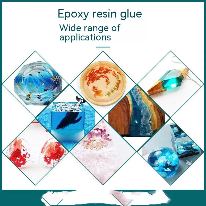 Epoxy Resin 31 crystal clear glue in 1kg bottle for DIY crafting projects