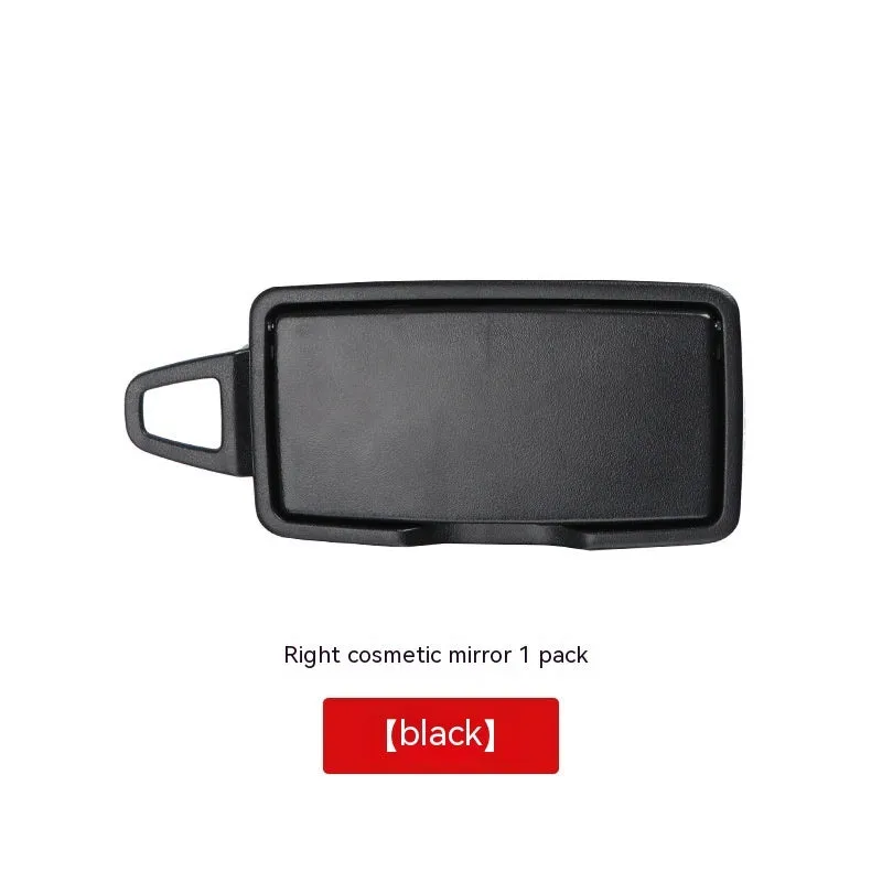 Mercedes GLE class black sun visor cosmetic mirror replacement cover measuring 215mm by 95mm.