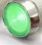 10mm stainless steel edge plastic indicator light with wire, shown in available colours: white, yellow, red, green, blue.