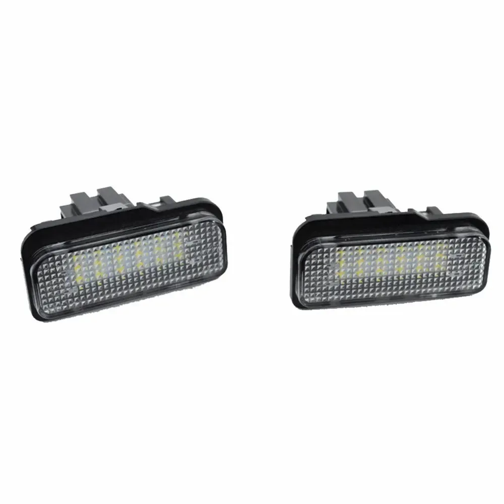 Mercedes-Benz LED licence plate light with 18 SMD LEDs and PC housing