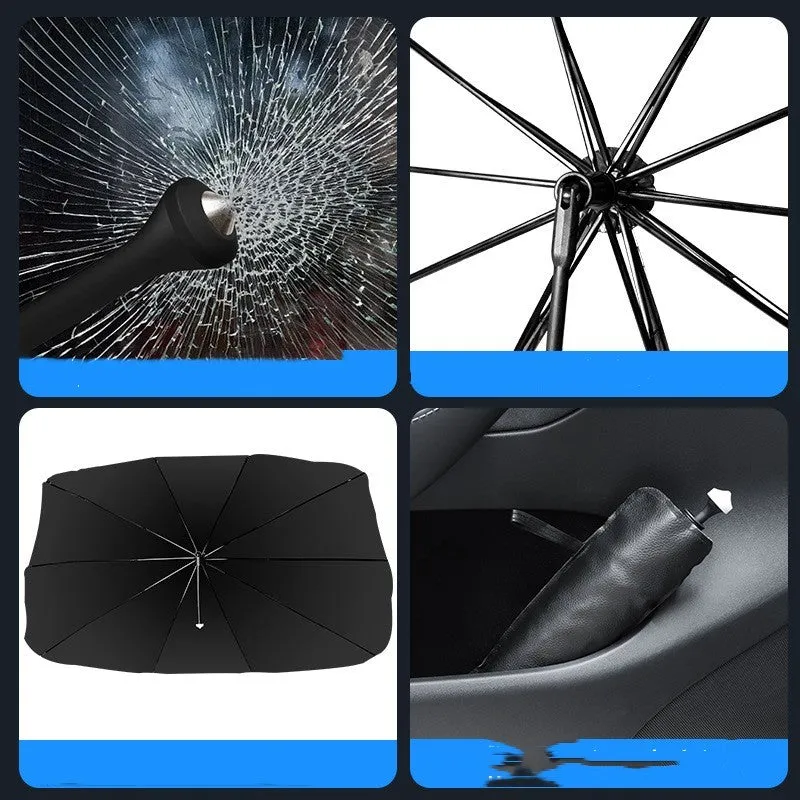 Ice crystal skylight sun visor automotive accessory in silver tape with beige or black pattern options