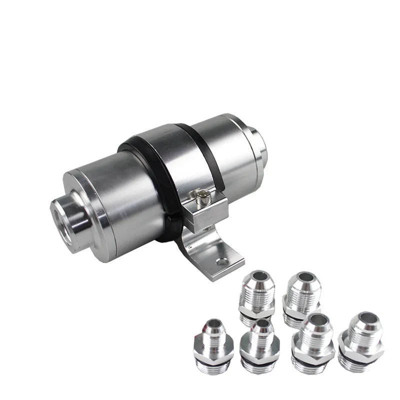Aluminium alloy universal petrol filter bracket shown in available colours