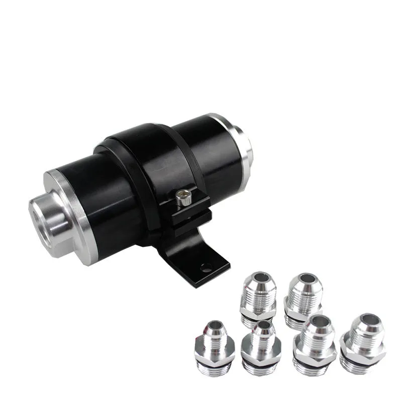 Aluminium alloy universal petrol filter bracket shown in available colours