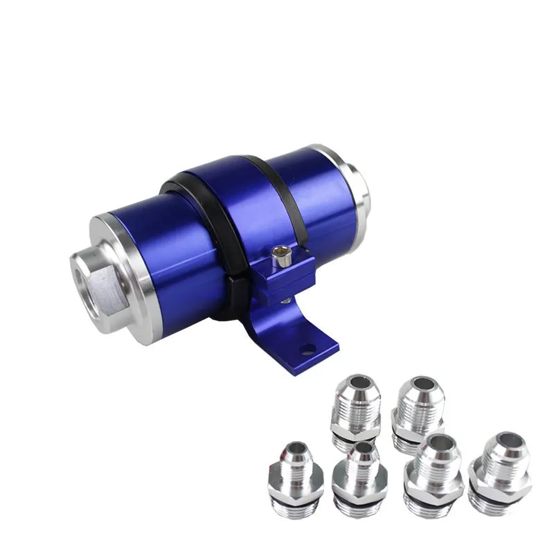 Aluminium alloy universal petrol filter bracket shown in available colours