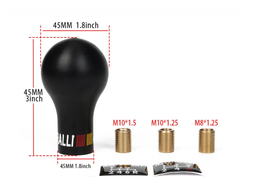 Manual gear shift knob replacement with wave lever design for Mitsubishi vehicles