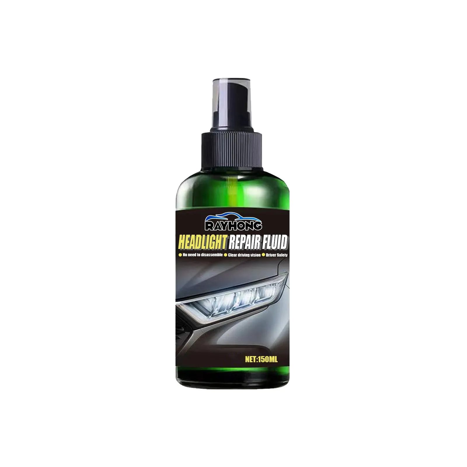 150ml bottle of car lamp repairing liquid for headlight restoration with nano titanium oxide formula