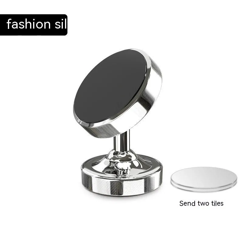 Zinc alloy magnetic car phone holder mounted on air vent with phone attached