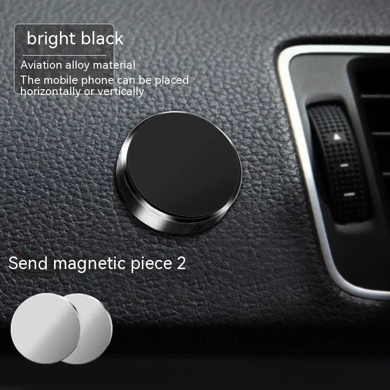 Zinc alloy magnetic car phone holder mounted on air vent with phone attached