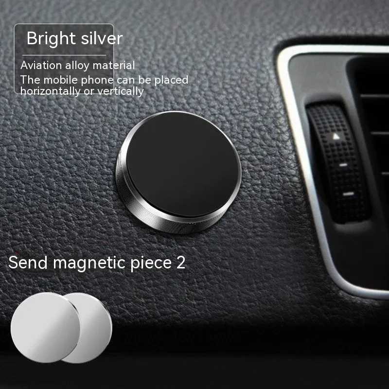 Zinc alloy magnetic car phone holder mounted on air vent with phone attached
