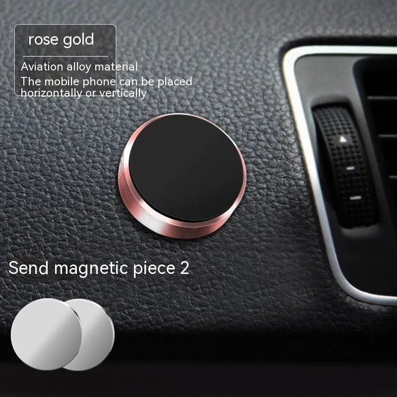 Zinc alloy magnetic car phone holder mounted on air vent with phone attached
