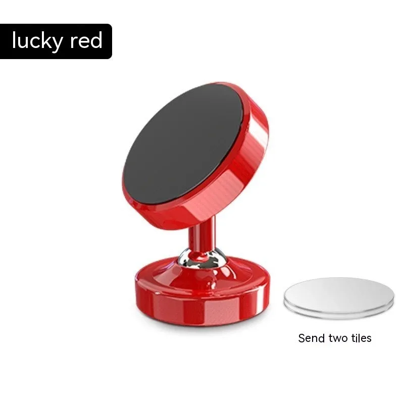 Zinc alloy magnetic car phone holder mounted on air vent with phone attached