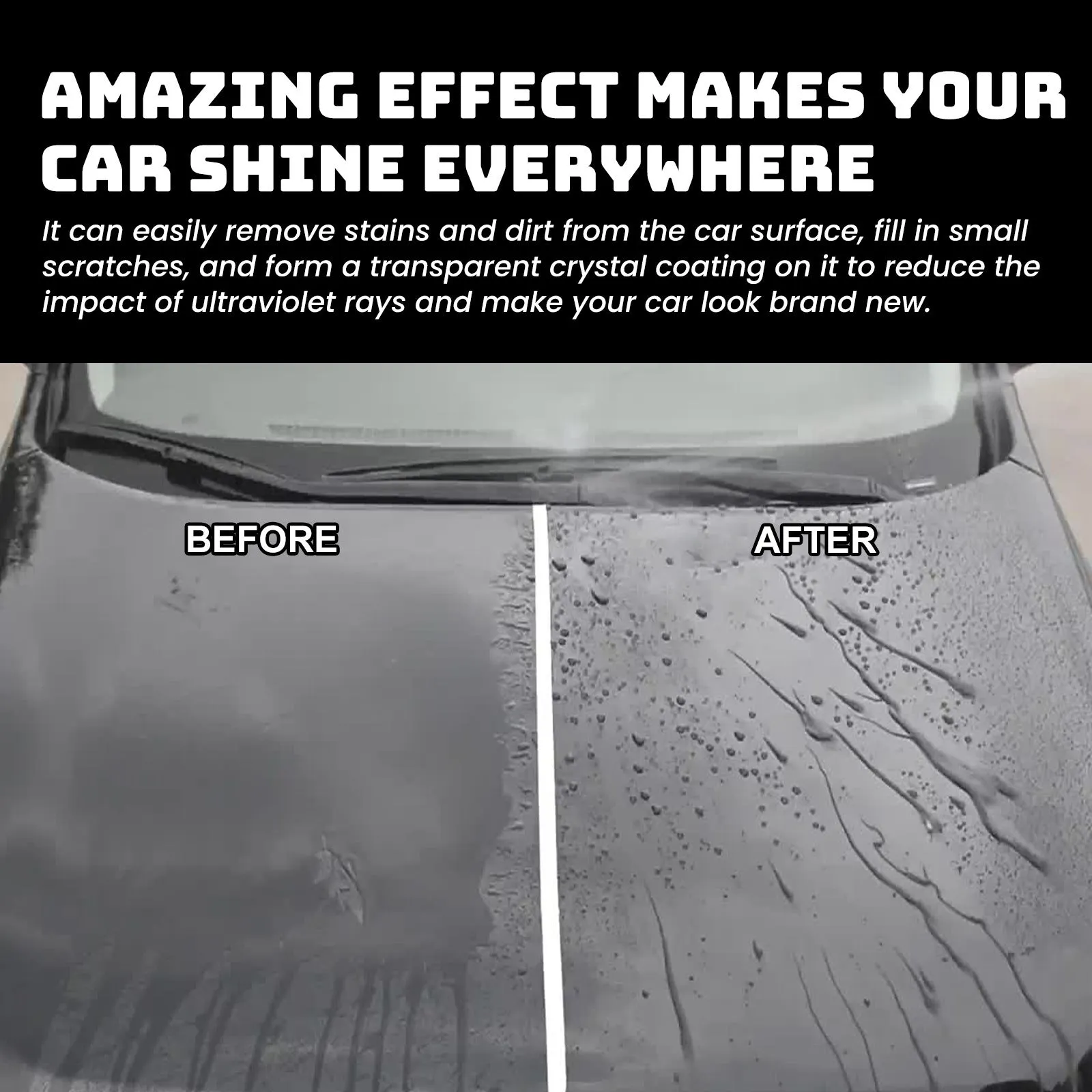 100g tin of car coating wax and a square applicator sponge for paint protection.