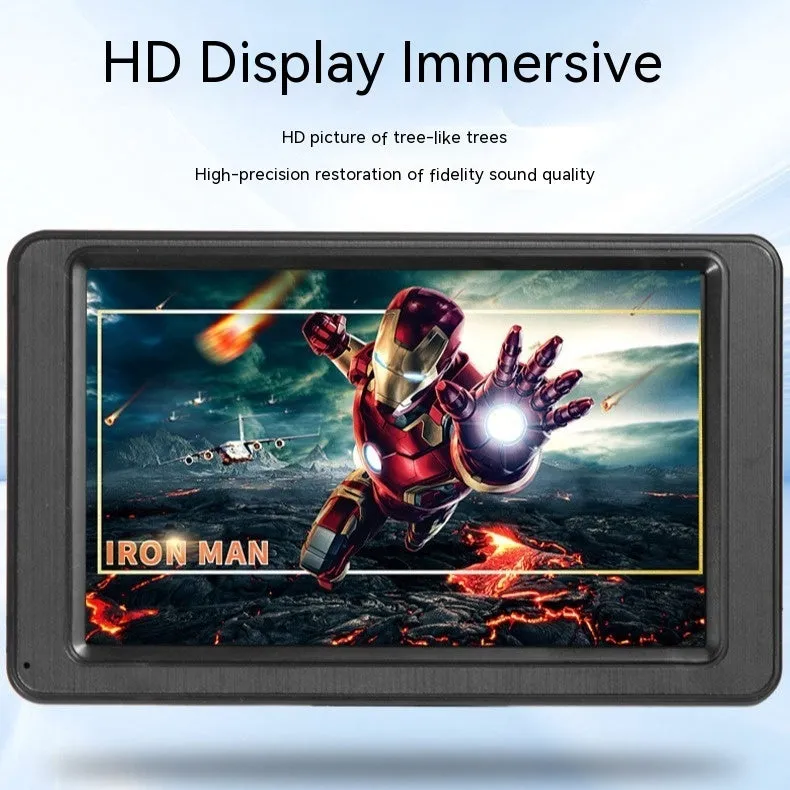 7-inch portable vehicle MP5 player with LCD screen and mounting bracket