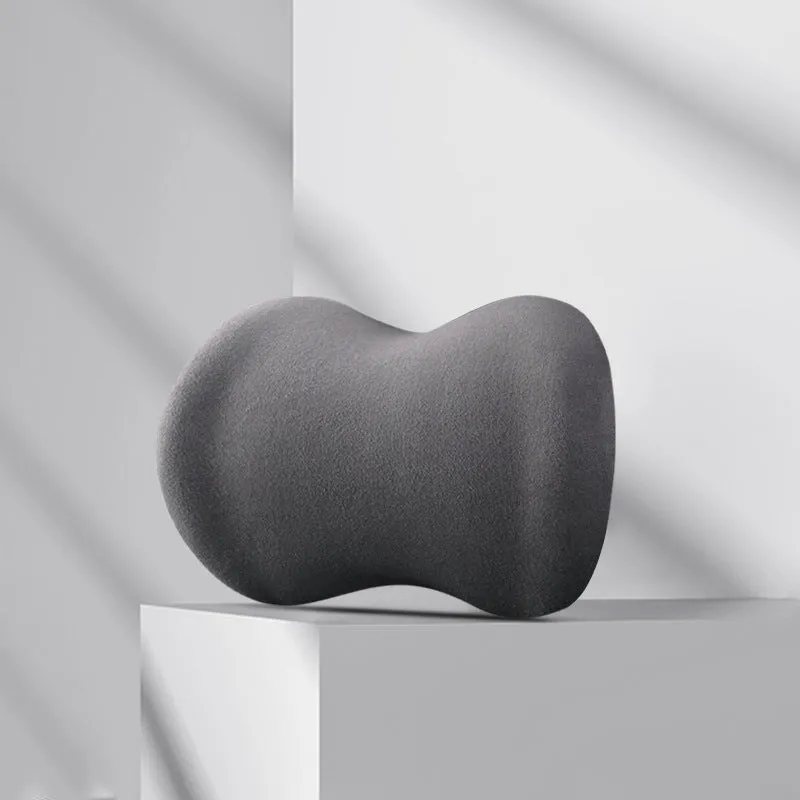 Car headrest pillow and lumbar support cushion set in multiple colour options