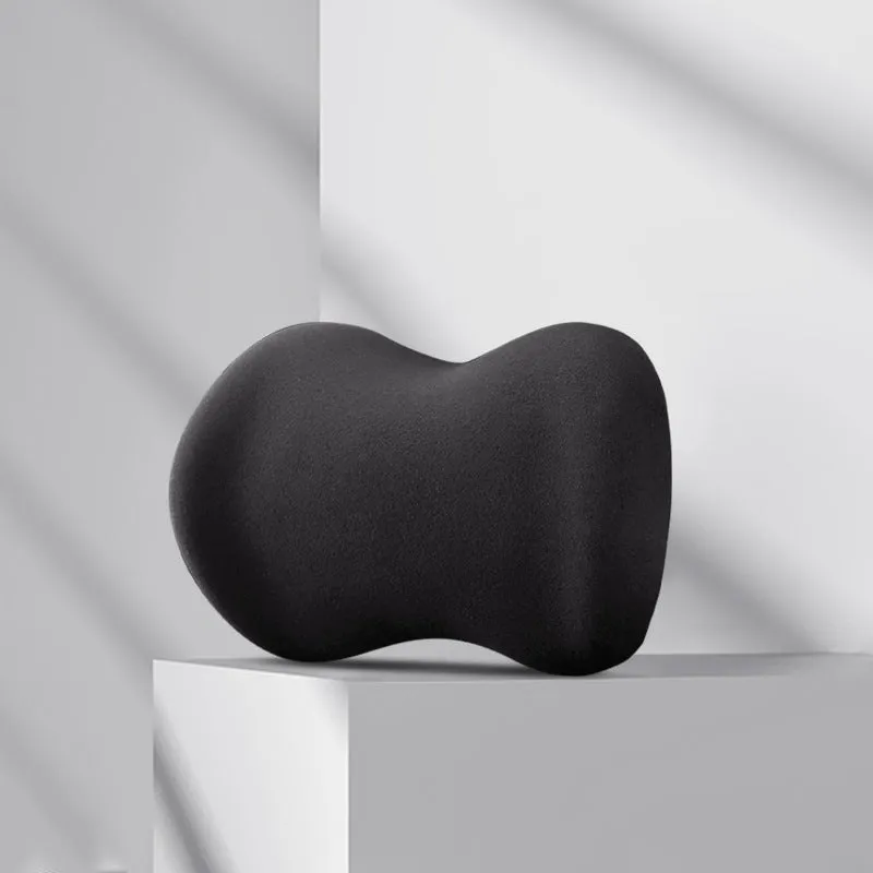 Car headrest pillow and lumbar support cushion set in multiple colour options