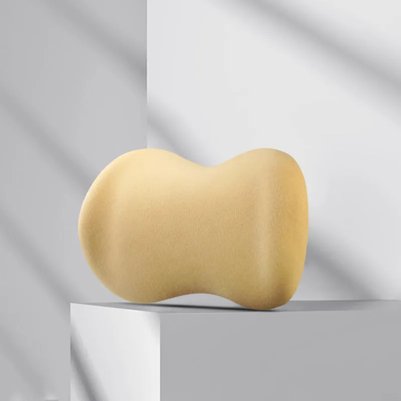 Car headrest pillow and lumbar support cushion set in multiple colour options