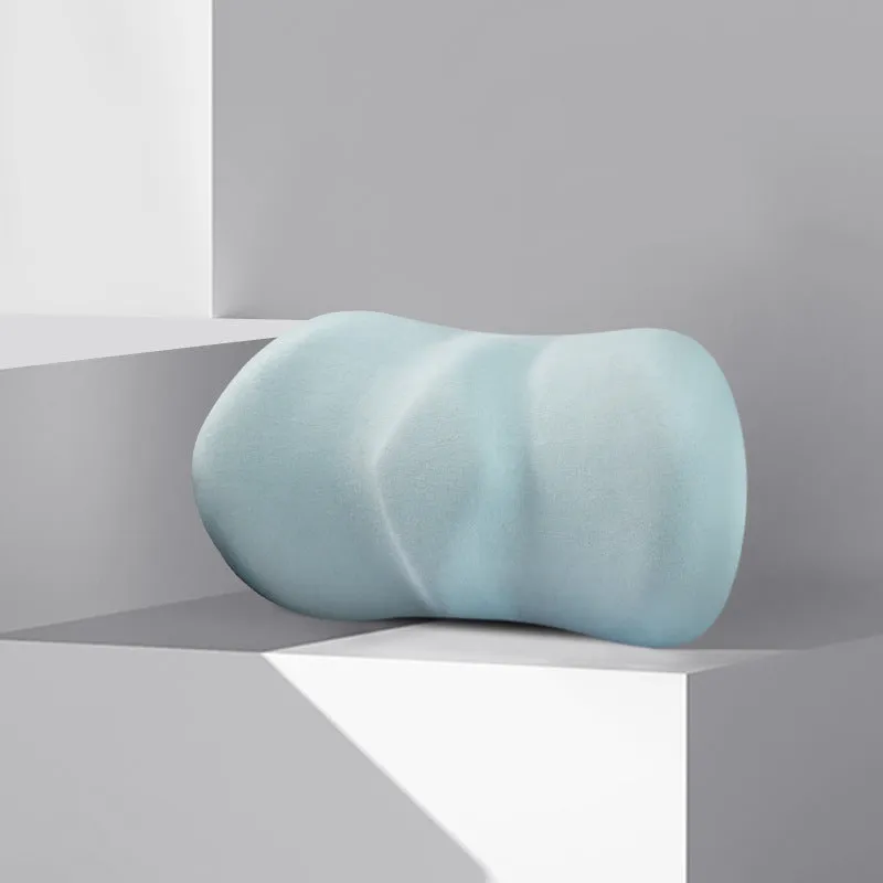 Car headrest pillow and lumbar support cushion set in multiple colour options