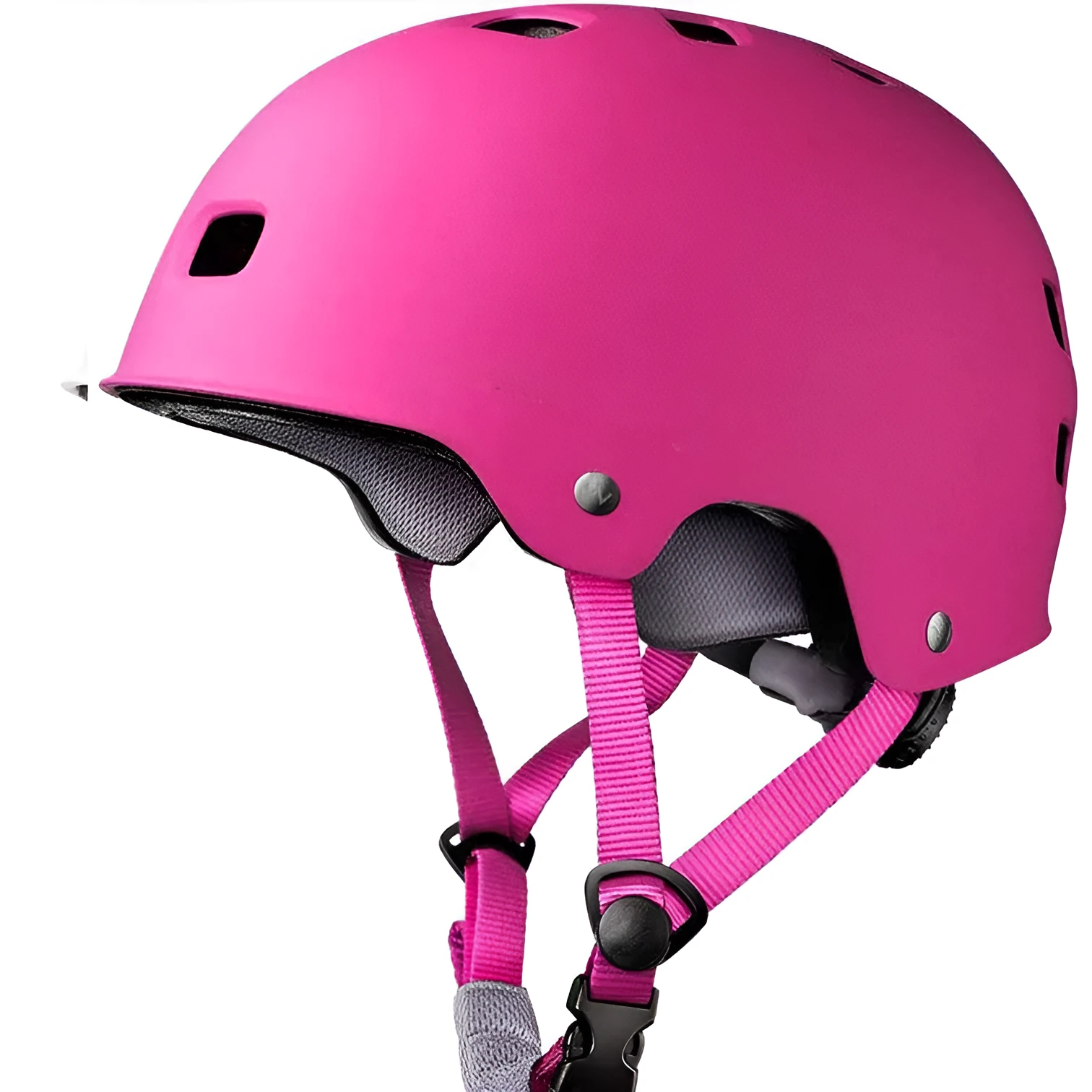 Solid colour skateboarding helmet for children and teenagers, shown in various sizes and colours including red, blue, and black.