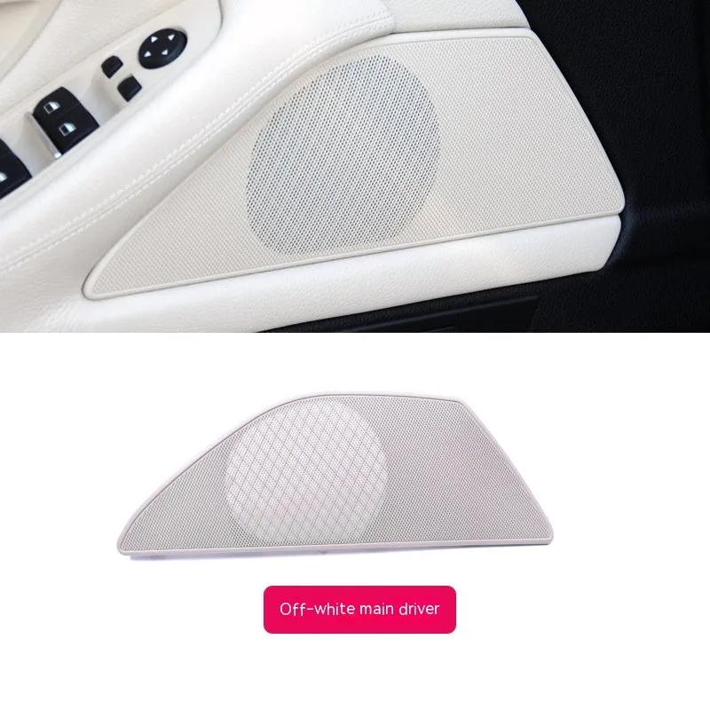 Beige ABS PC speaker cover for BMW 5 Series door panel