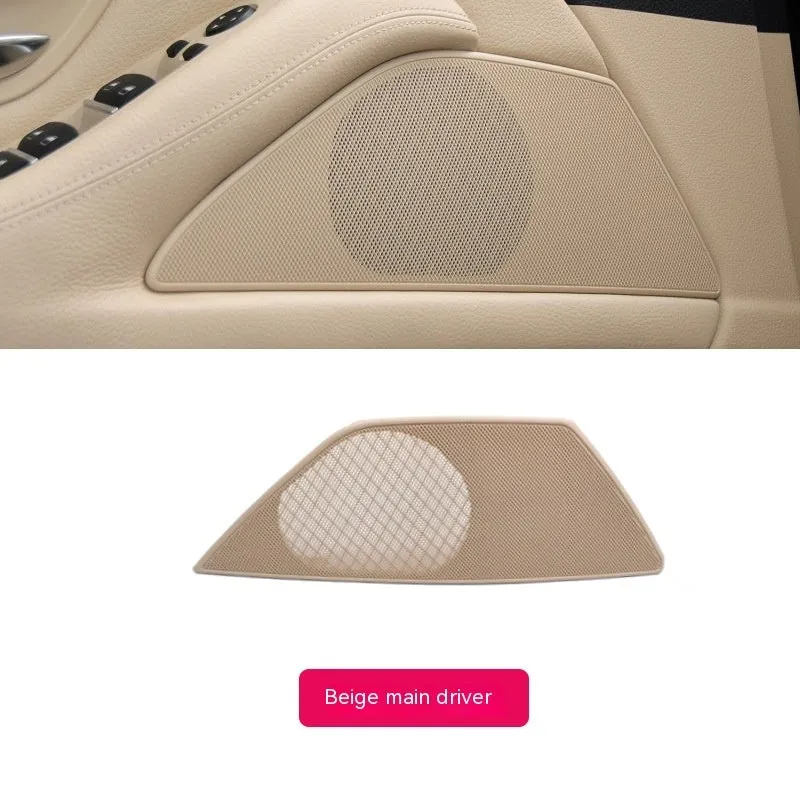 Beige ABS PC speaker cover for BMW 5 Series door panel