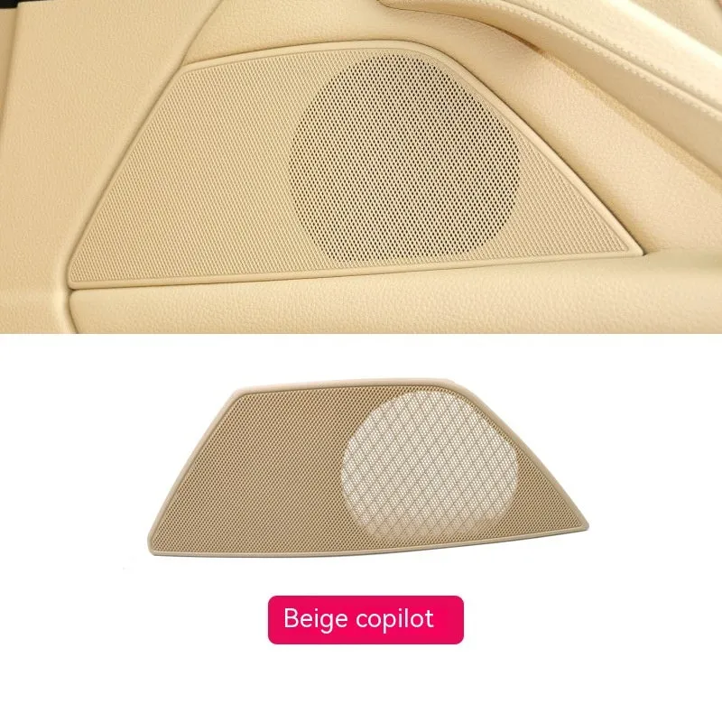 Beige ABS PC speaker cover for BMW 5 Series door panel