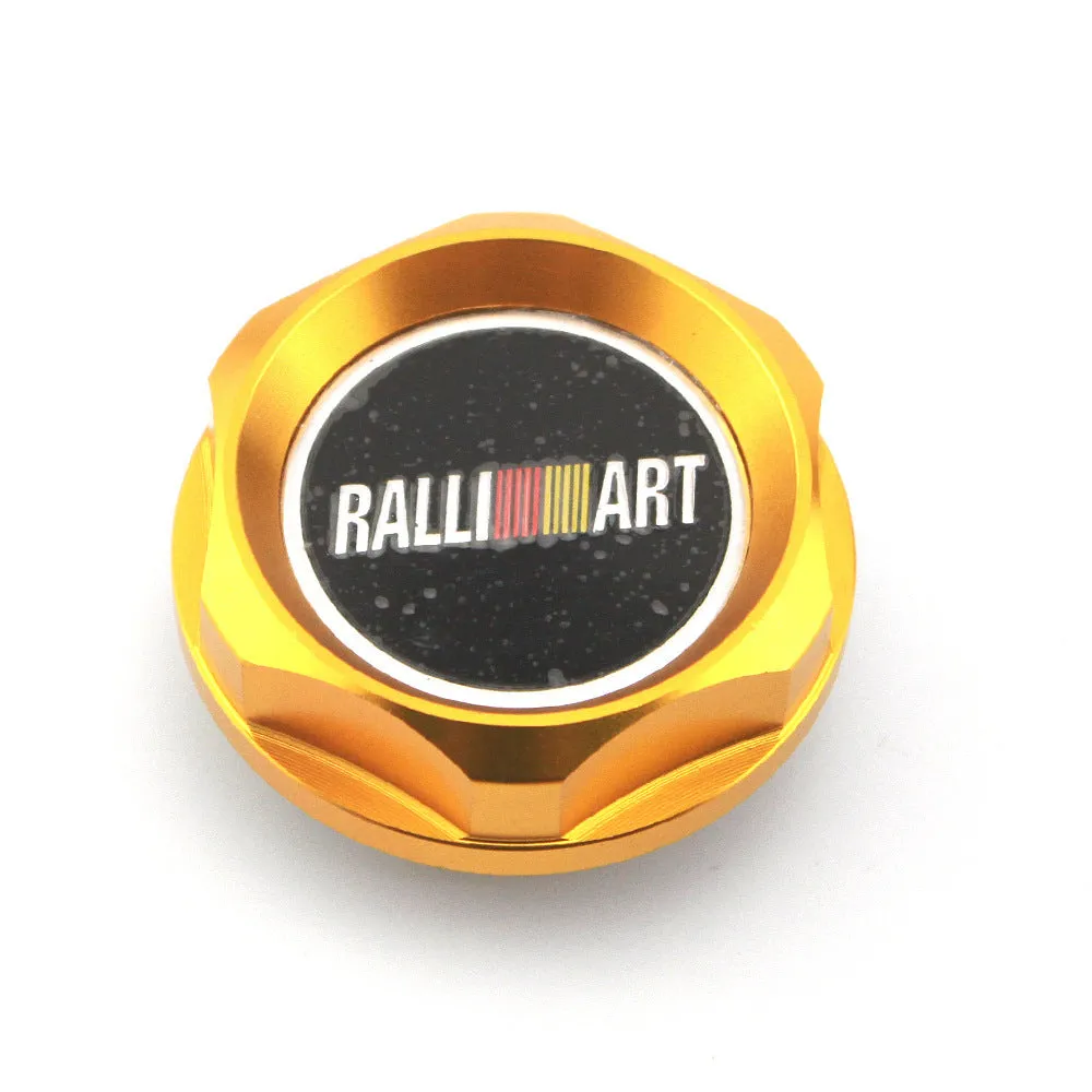 Aluminium alloy oil filter cap for Mitsubishi vehicles in multiple colour options