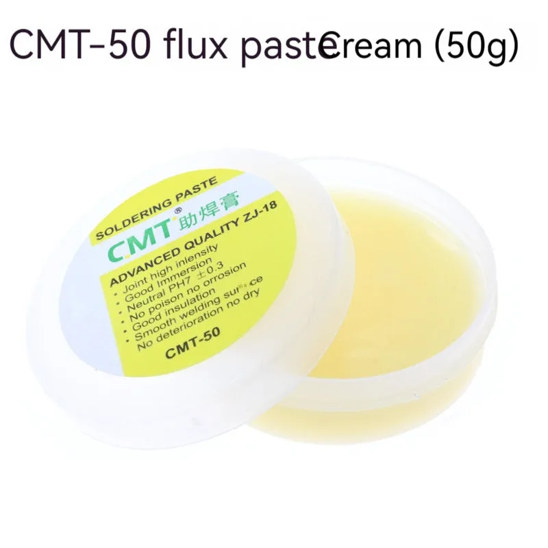 High purity rosin soldering flux in paste form for electric soldering iron use