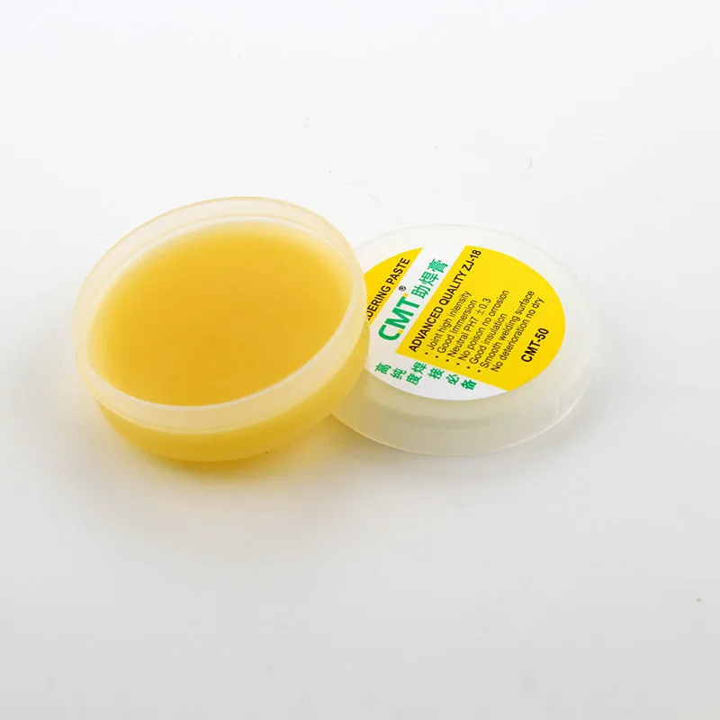 High purity rosin soldering flux in paste form for electric soldering iron use