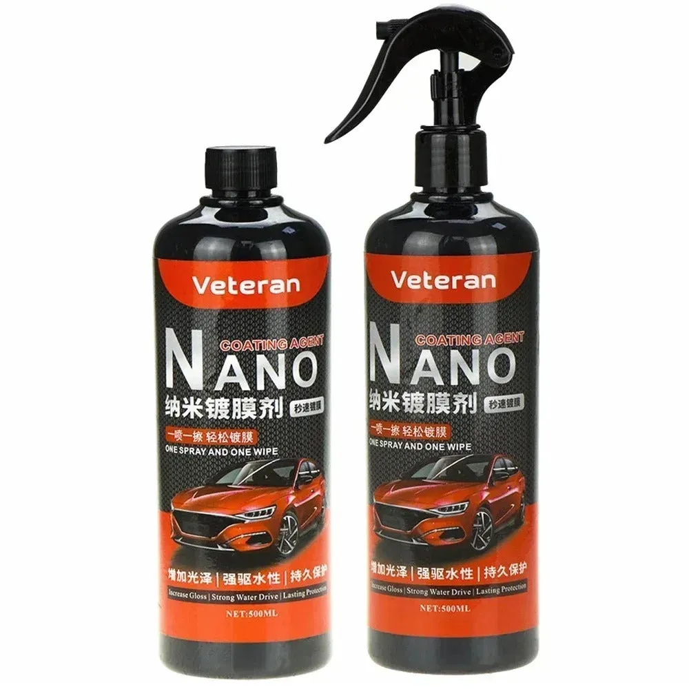 Automotive coating agent liquid in hand spray bottle for car paint protection