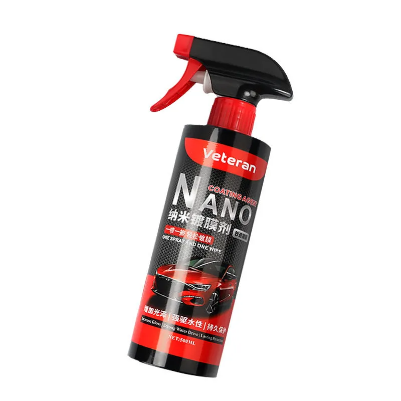 Automotive coating agent liquid in hand spray bottle for car paint protection