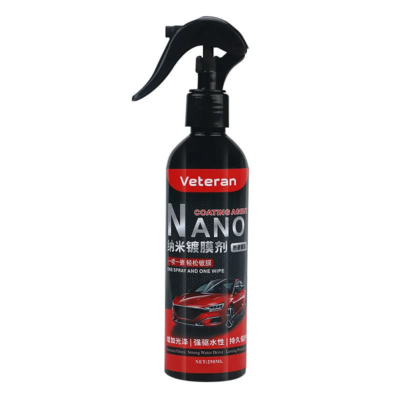 Automotive coating agent liquid in hand spray bottle for car paint protection